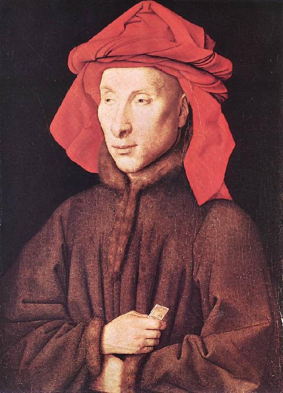 EYCK, Jan van Portrait of Giovanni Arnolfini  s oil painting picture